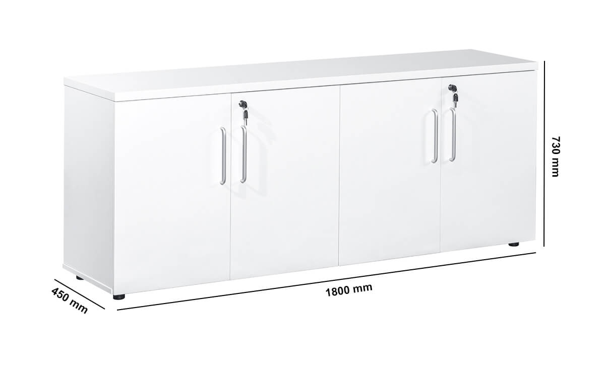Maisie Four Door Storage With Adjustable Shelves Dimensions Image