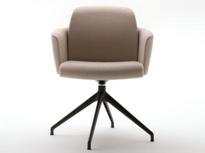 Ravenna 3 – Leather Fabric Meeting Chair With Armrests 01
