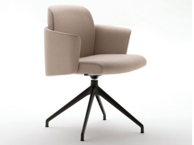 Ravenna 3 – Leather Fabric Meeting Chair With Armrests 02