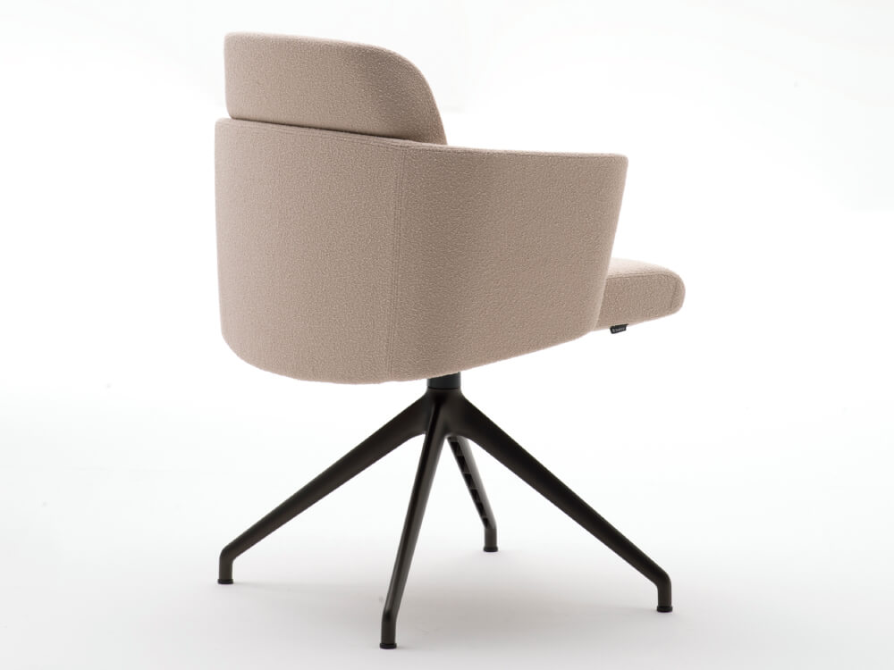 Ravenna 3 – Leather Fabric Meeting Chair With Armrests 03
