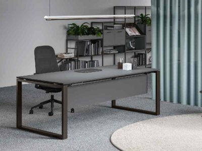 Raymond 1 – Melamine Wood Veneer Executive Desk With Optional Return 2025