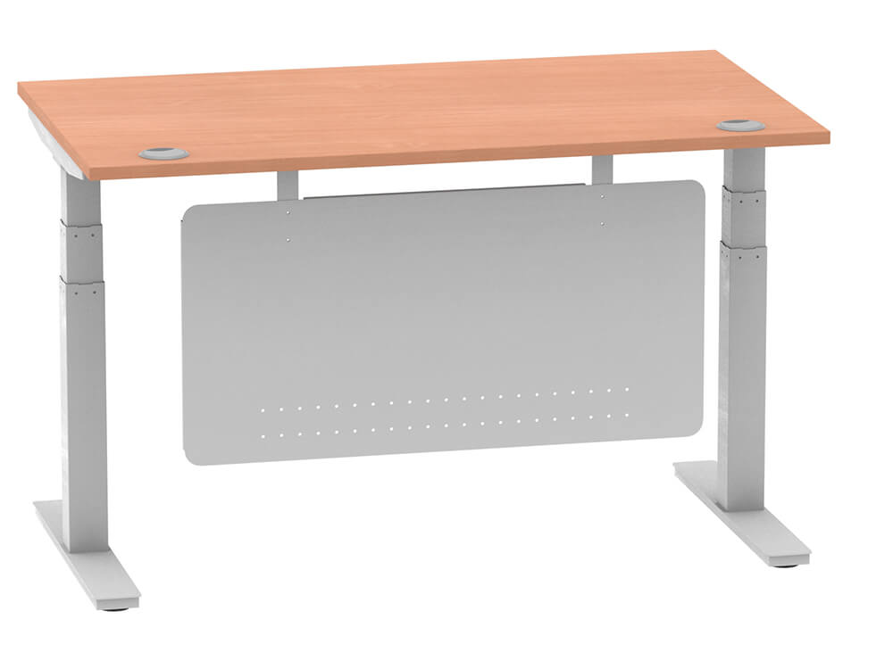 Adeline Height Adjustable Operational Desk With Modesty Panel 12