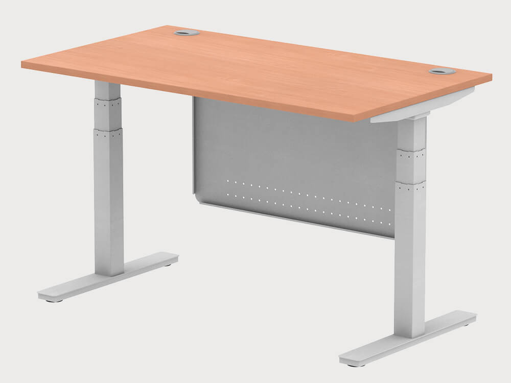 Adeline Height Adjustable Operational Desk With Modesty Panel 9