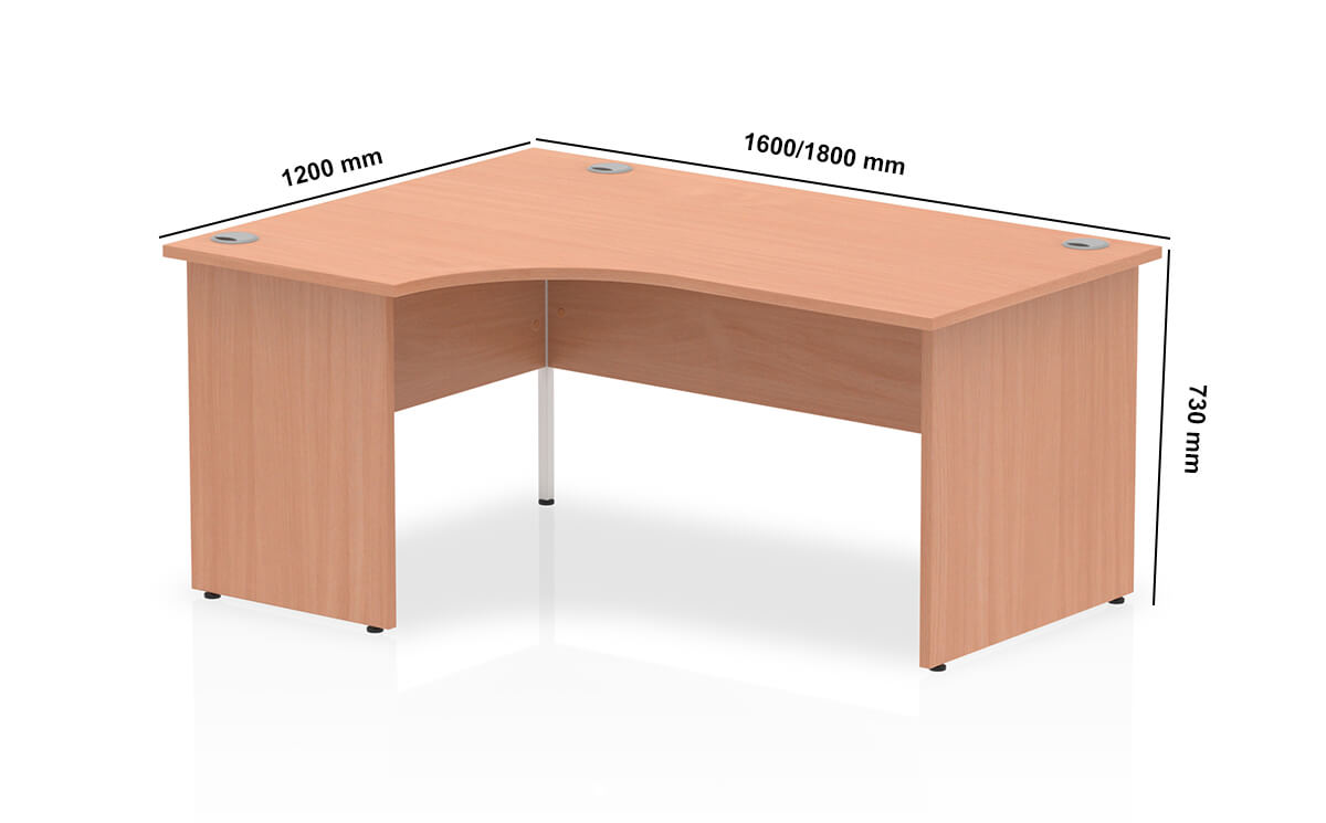 Etta 2 Corner Desk With Panel Legs And Cable Ports Dimensions Image