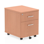 Etta Straight Desk With Modesty Panel And Cable Managed Legs 2 Drawer Pedestal