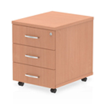 Etta Straight Desk With Modesty Panel And Cable Managed Legs 3 Drawer Pedestal