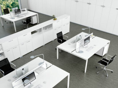 Lorenzo 2 Workstation For 2 People (fast Delivery)