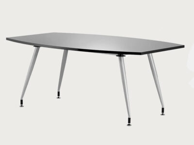 Madeline High Gloss Boat Shaped Meeting Table 4