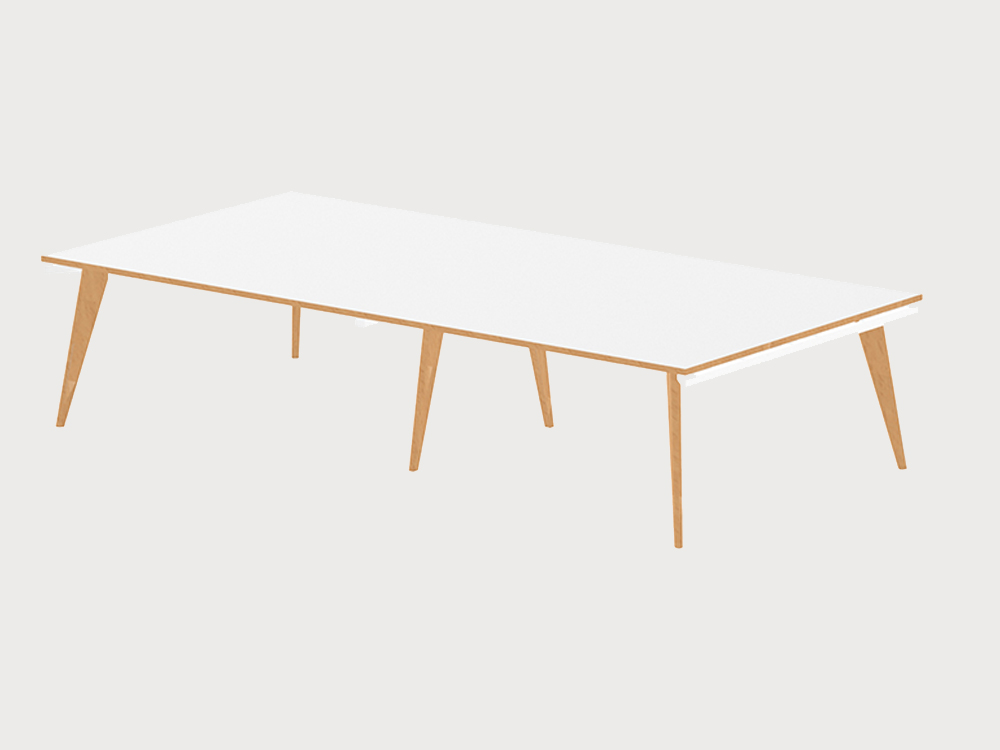 Margot 1 – Rectangular Shaped Meeting Table With Multiple Tops L3200