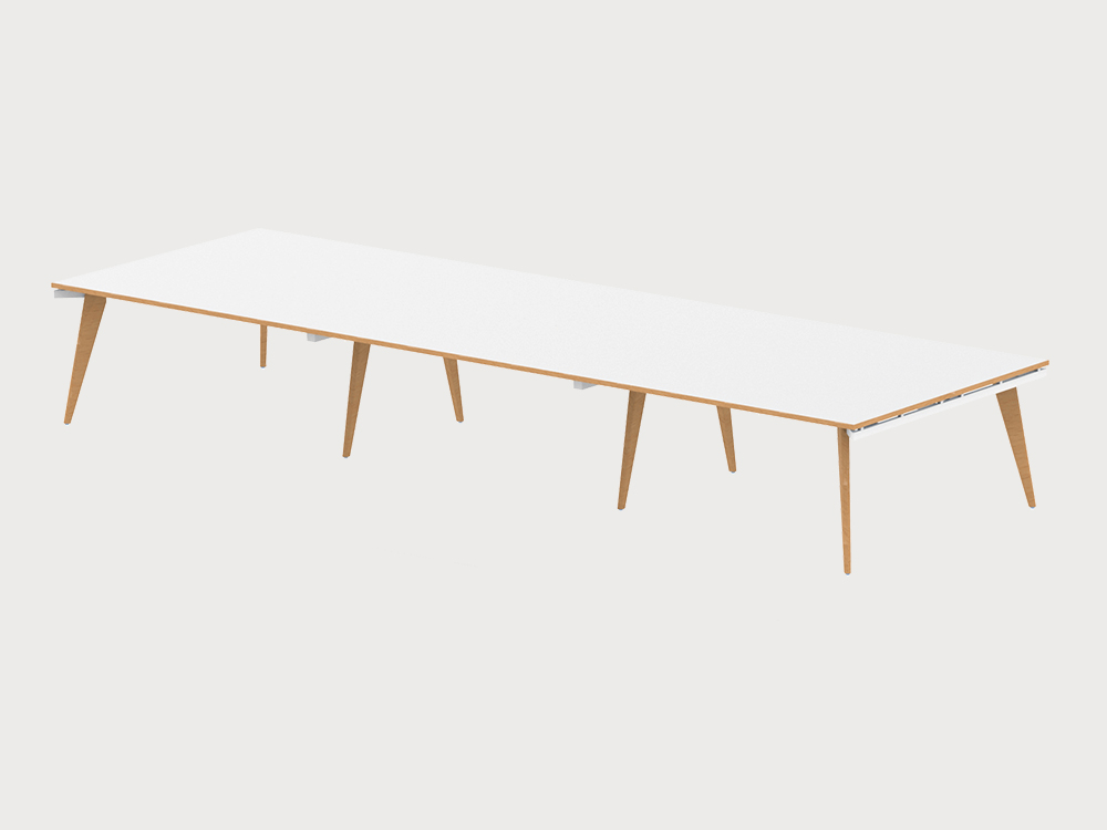 Margot 1 – Rectangular Shaped Meeting Table With Multiple Tops L4800