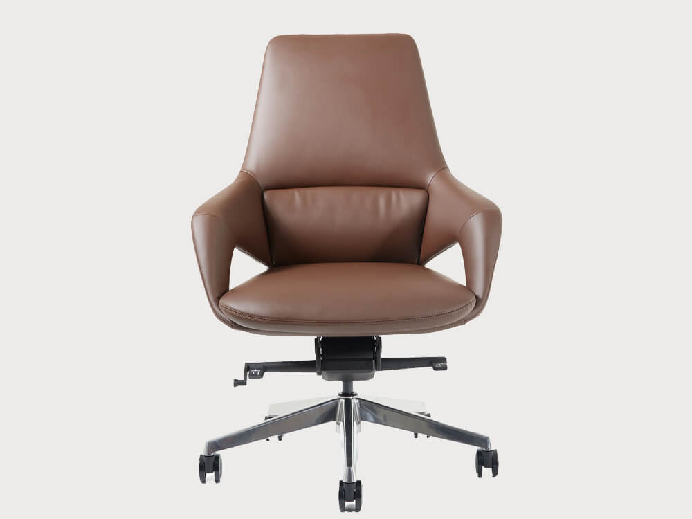 Olivia High Back Executive Chair With Integrated Wooden Effect Detailing 1