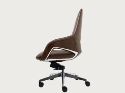 Olivia High Back Executive Chair With Integrated Wooden Effect Detailing 3