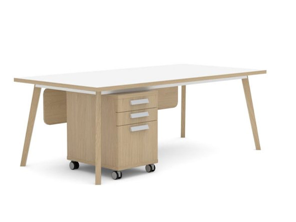 Amara – Executive Desk With Modesty Panel Option 05