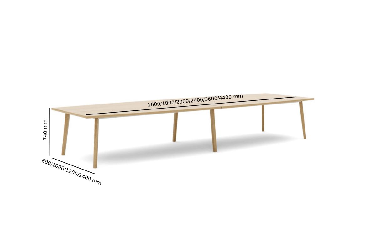 Carlla 1 – Round, Rectangular And Barrel Shaped Meeting Table Size Image