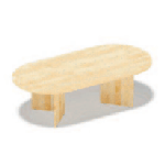 D-Ended Shape Table (6 and 8 Person)