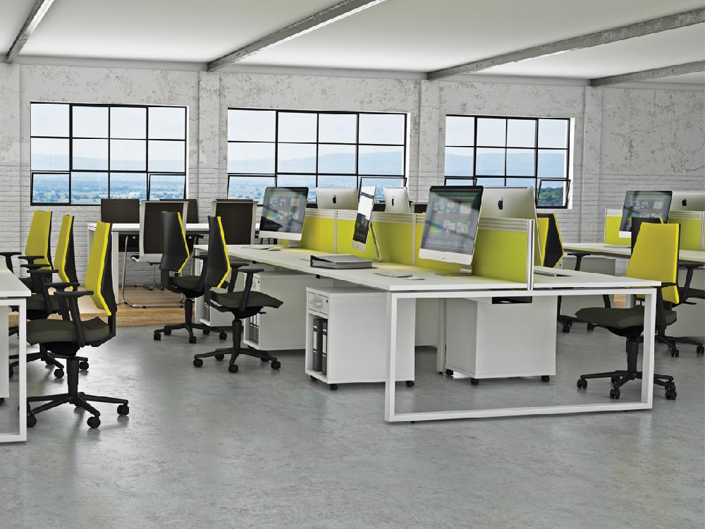 Francesca Ring Leg Back To Back 2 Office Desk For 2, 4 And 6 Persons 5
