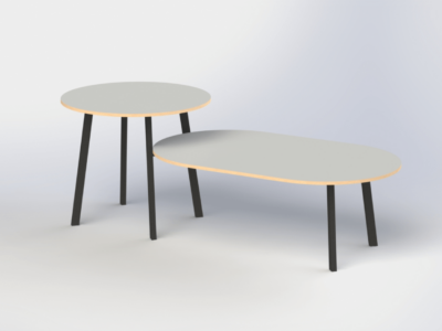 Placido – Round With Oval Shape Join Meeting Table 01