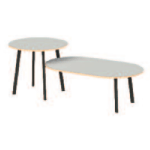 Round and Oval Shape join Table with Metal Leg (8 Person)