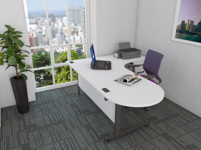 Tasso 1 D Shape Ended Radial Executive Desk