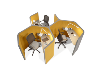 Beehia 1 Hexagonal Shaped Work Pod For 1, 2, 3 And 4 Persons 01