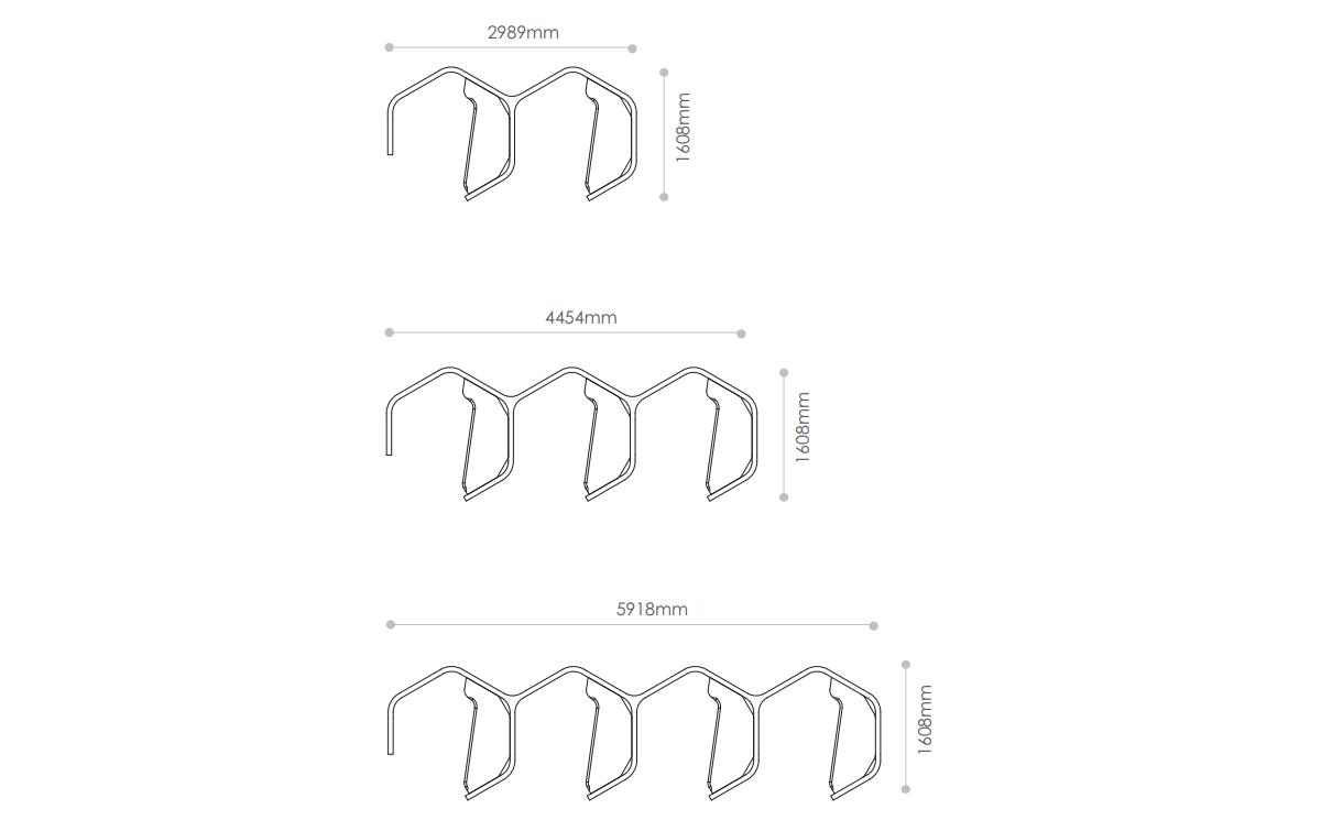 Beehia 3 Hexagonal Shaped In Line Work Pod For 2, 3 And 4 Persons Size Image (1)