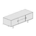 L1690 x D600 x H570 mm (Storage With Melamine Structure)