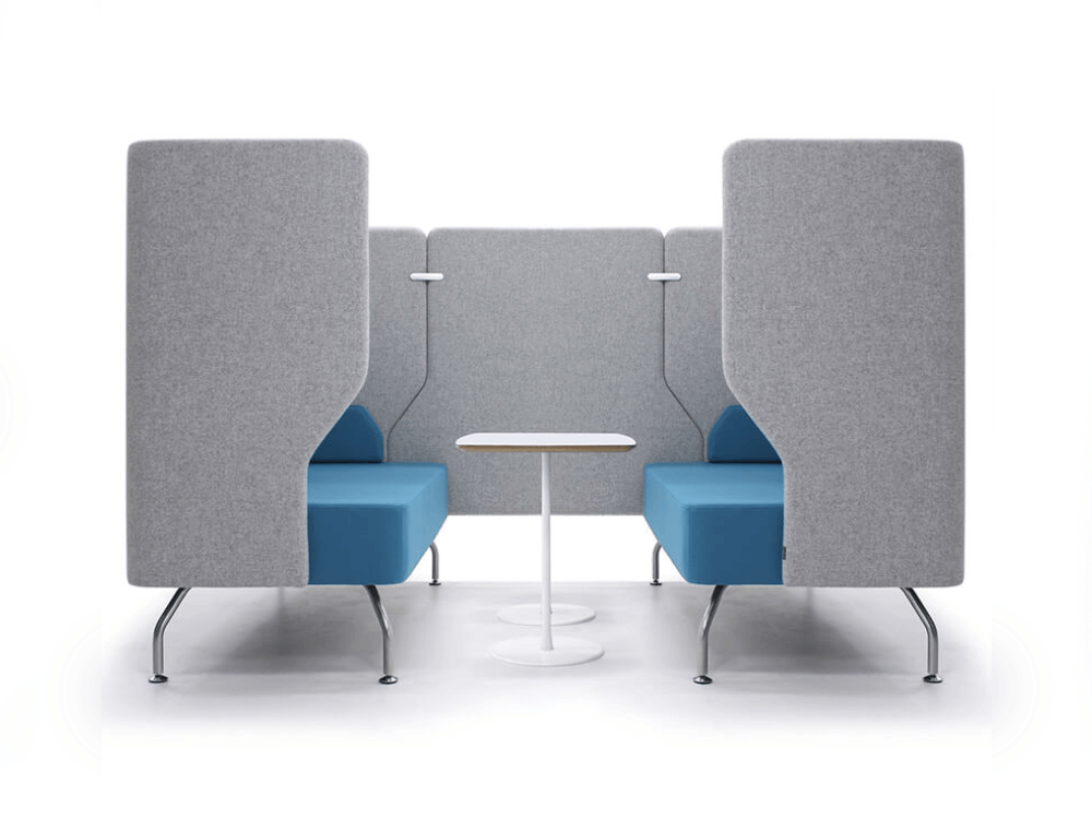 Dolceno 1 Work Pod With Optional Table For 2, 4 & 6 Persons 01