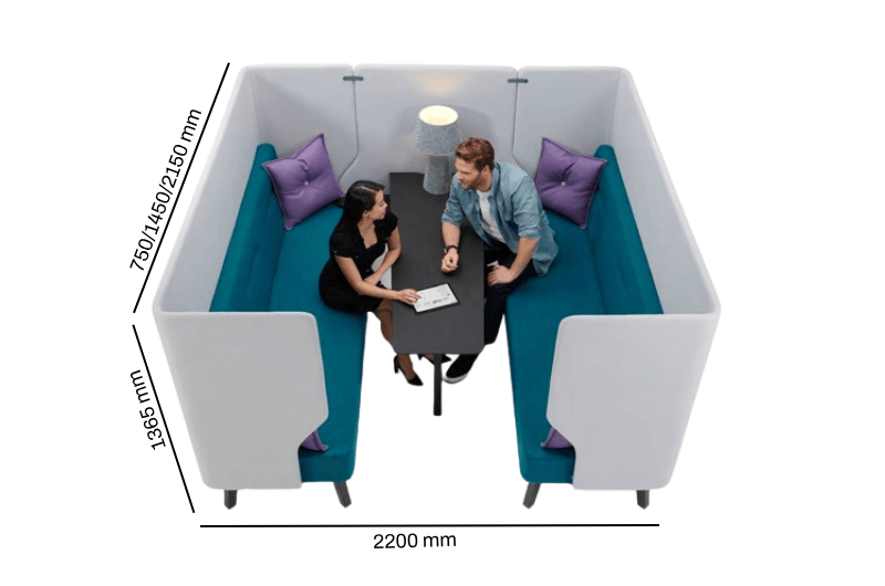 Dolceno 1 Work Pod With Optional Table Size Image