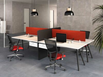Glada 2 – Back To Back Operational Office Desk With A Leg For 2 ,4 And 6 Persons 1