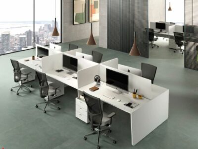 Glada – Back To Back Operational Office Desk With Slab Leg For 2 And 4 Persons 1