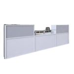 L3800 x D800 x H725 mm (Desk with Glass Shelf)