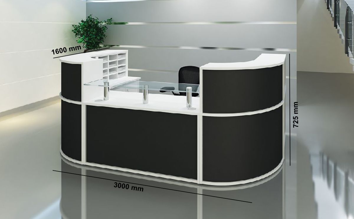 Krizia 2 Cruved Reception Desk Middle