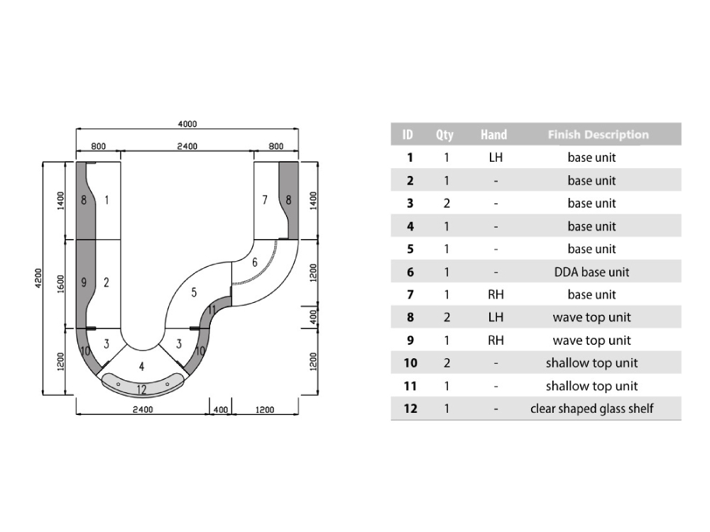 Krizia 3 Reception Desk With Dda Compliant 3