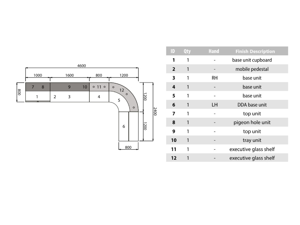 Krizia 3 Reception Desk With Dda Compliant 5