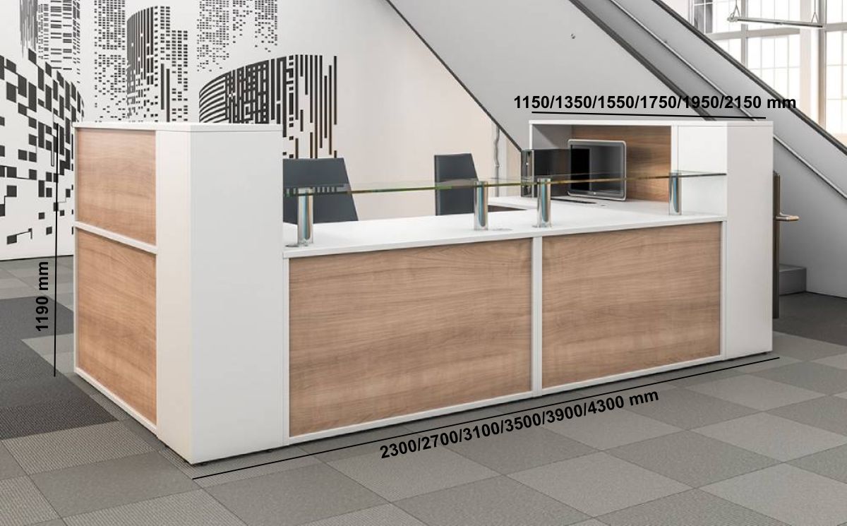 Krizia U Shaped Reception Desk Middle