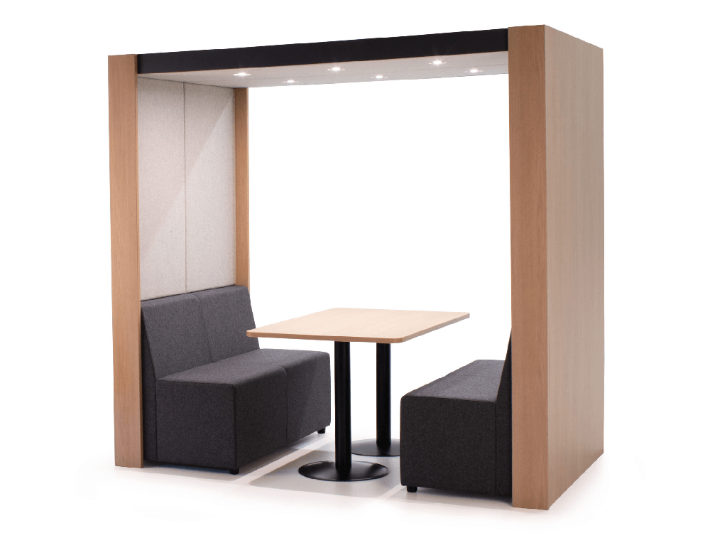 Livie Meeting Pods With Table And Led Lighting For 2 & 4 Persons 03