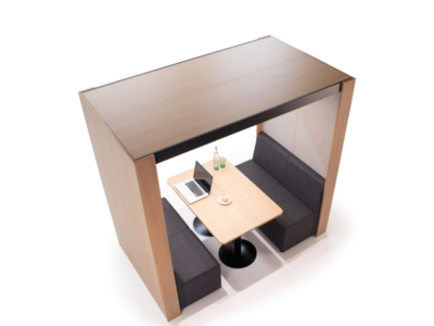 Livie Meeting Pods With Table And Led Lighting For 2 & 4 Persons 04