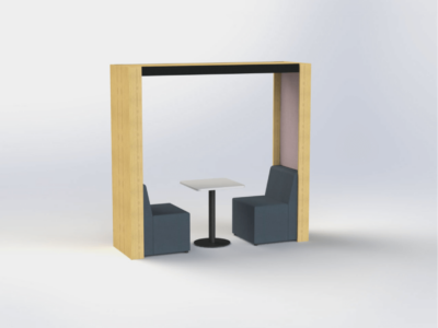 Livie Meeting Pods With Table And Led Lighting For 2 & 4 Persons 07