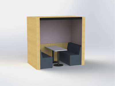 Livie Meeting Pods With Table And Led Lighting For 2 & 4 Persons 08