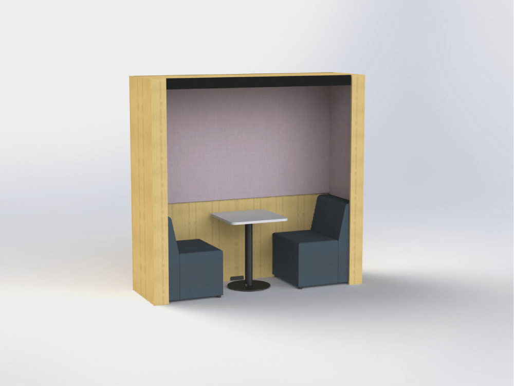Livie Meeting Pods With Table And Led Lighting For 2 & 4 Persons 10