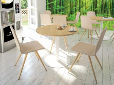 Novara 1 – Circular, Square And Shaped Square Top Meeting Table With Multiple Leg Options 1