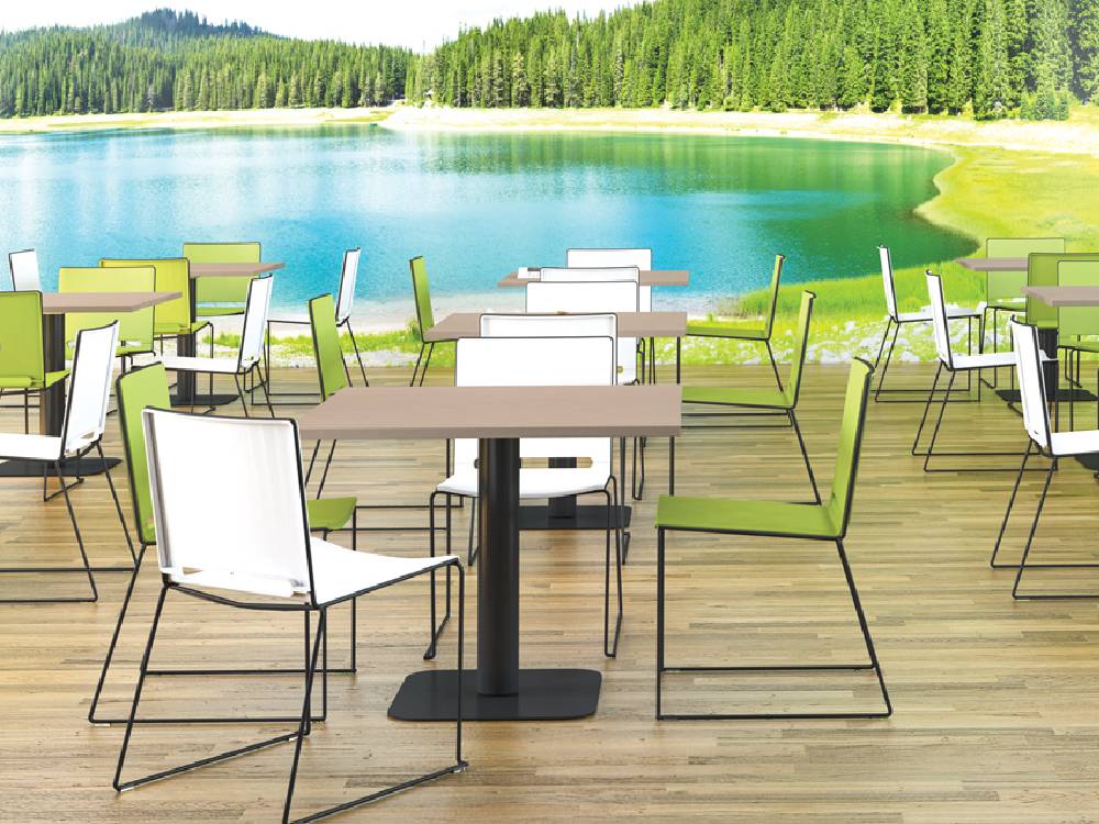 Novara 1 – Circular, Square And Shaped Square Top Meeting Table With Multiple Leg Options 5