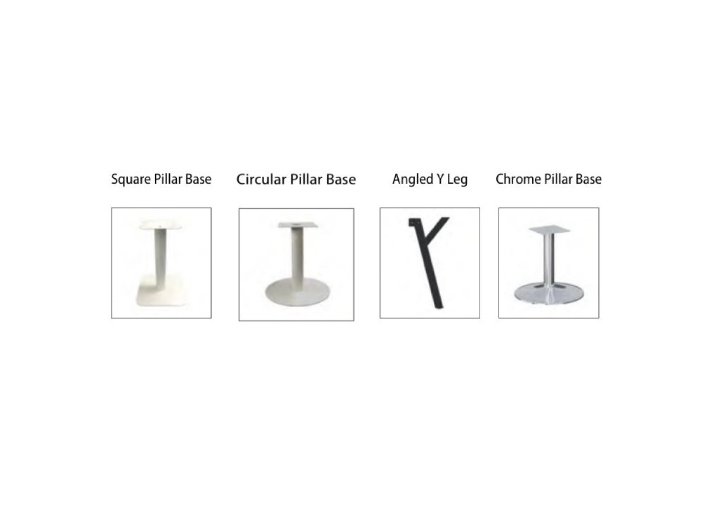 Novara 1 – Circular, Square And Shaped Square Top Meeting Table With Multiple Leg Options 7