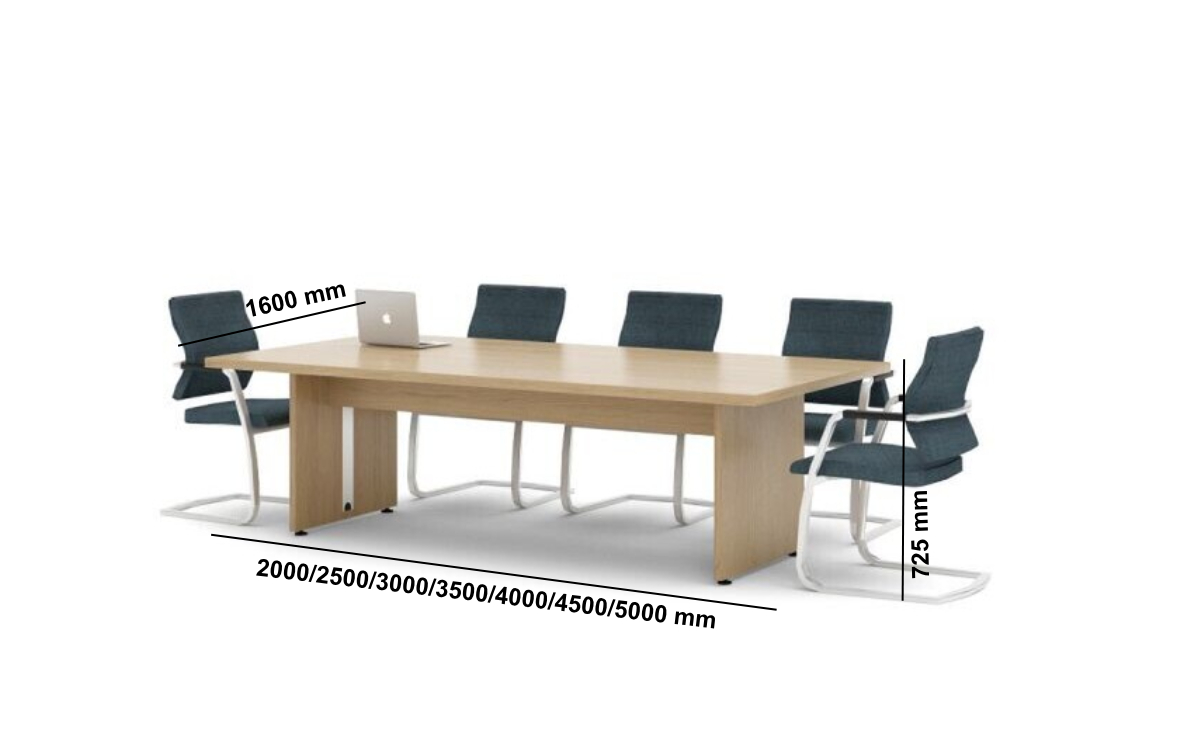 Novara 3 Shaped Rectangular, Elliptical And Pear Shaped Meeting Table With Multiple Leg Options Middle