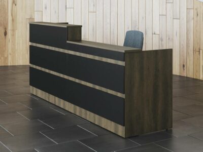 Otello 3 Reception Desk With Decorative Front And Wheelchair Access Unit 2