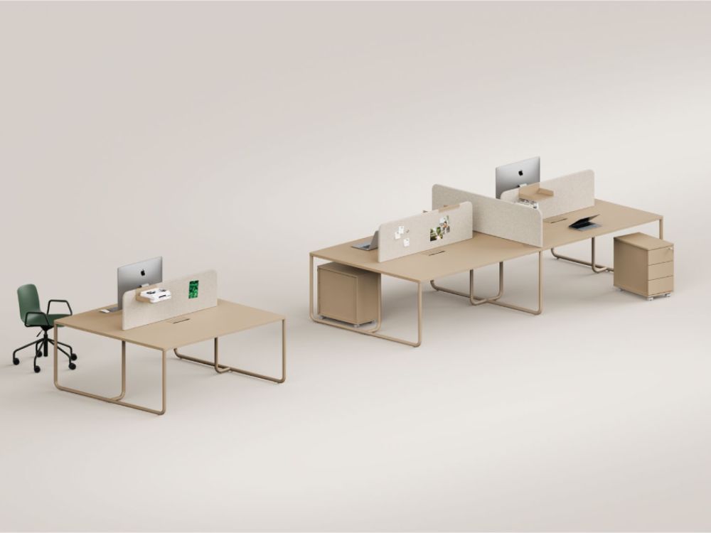 Phebe – Back To Back Operational Office Desk With Straight Corners For 2 ,4 And 6 Person 11