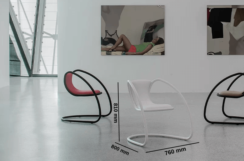 Tiziano – Unique Cantilever Lounge Chair Size Img (1)
