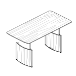 Rectangular Shape Table (6 and 8 Persons)