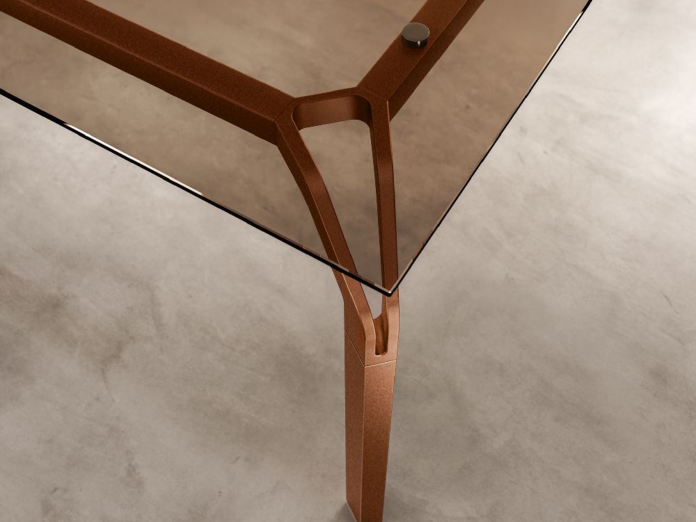 Vinny – Glass Executive Desk With Aluminium Legs 6