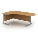 Tasso 1 D Shape Ended Radial Executive Desk Right